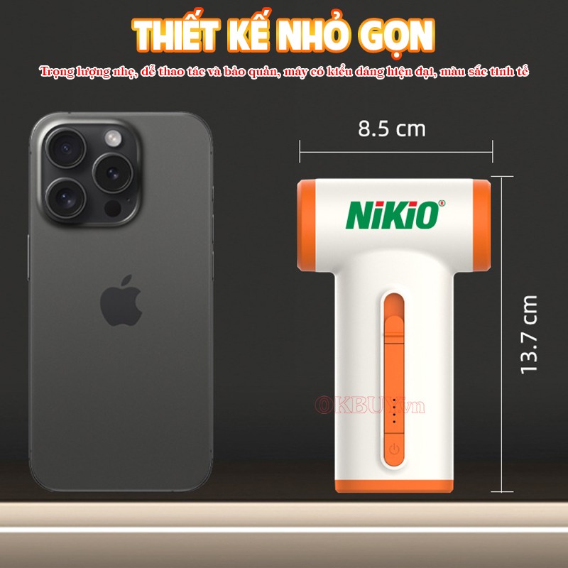 Máy thổi khí cầm tay thiết kế nhỏ gọn Nikio ST-805B