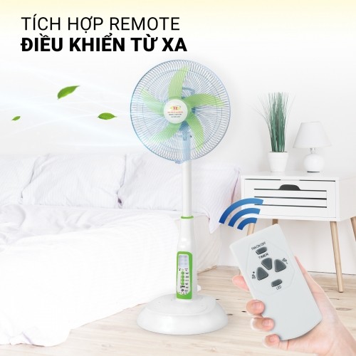 Quạt sạc điện đứng có remote Honjianda FL-601-01