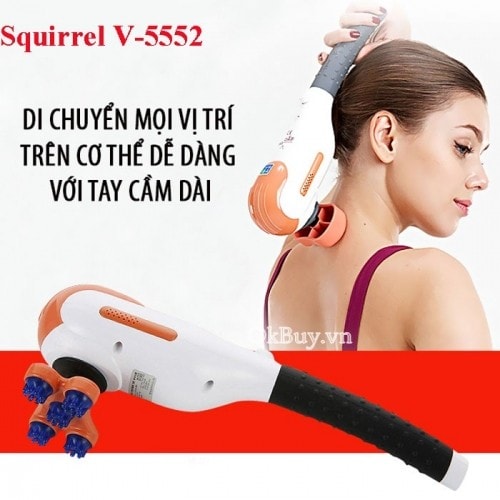 Máy massage cầm tay nhập khẩu Hàn Quốc Welbutech Squirrel MSV-5552