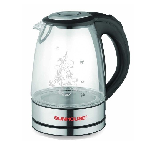 Ấm đun siêu tốc thủy tinh SunHouse SHD1217 - 1.7 lít