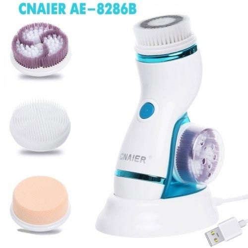 Máy massage và rửa mặt pin sạc cao cấp CNAIER AE-8286B 4in1