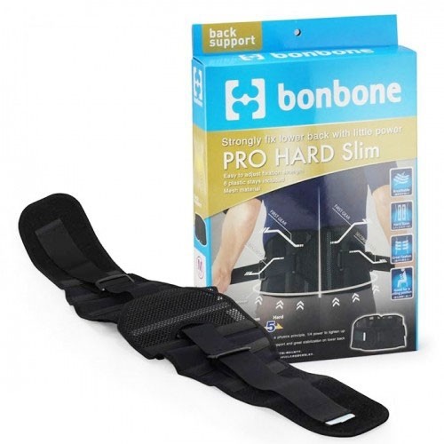 Đai cố định cột sống lưng Nhật Bản Bonbone Pro Hard Slim Black S, M, L, XL
