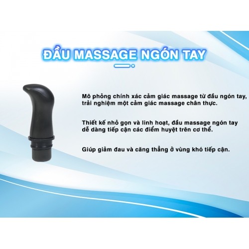 Bộ 9 đầu massage phù hợp với dòng súng Booster đầu massage ngón tay