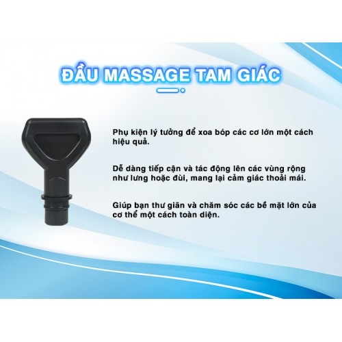 Bộ 9 đầu massage phù hợp với dòng súng Booster đầu massage tam giác
