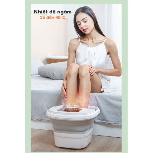 Bồn ngâm chân massage gấp gọn nhiệt độ ngâm Nikio NK-193