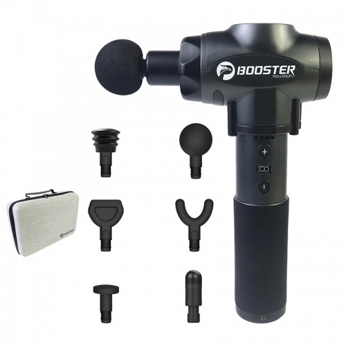 Súng massage cầm tay Booster E - 6 đầu, 9 tốc độ, chính hãng