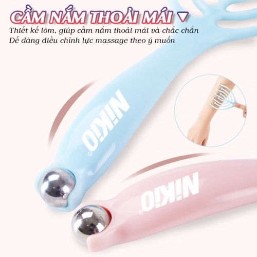 Cây massage đầu bạch tuộc cầm nắm thoải mái Nikio NK-01C