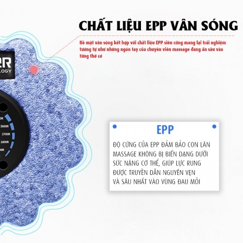 Con lăn massage Booster Pi Roller Pro EPP vân sóng