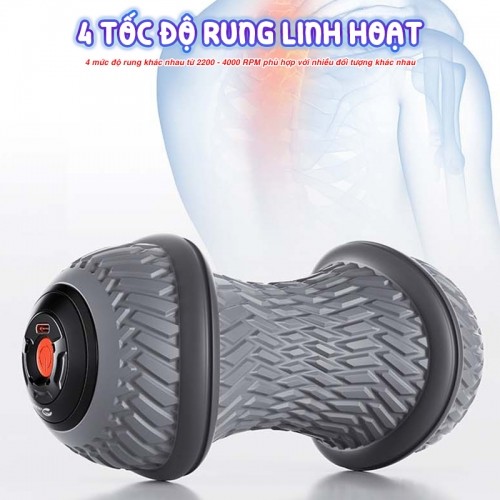 Con lăn tập giãn cơ 4 tốc độ Booster JMQ