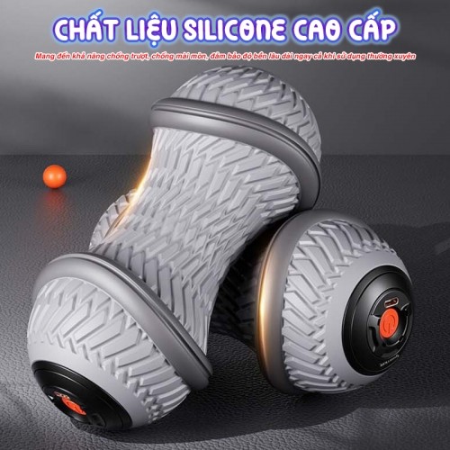 Con lăn tập giãn cơ silicone cao cấp Booster JMQ
