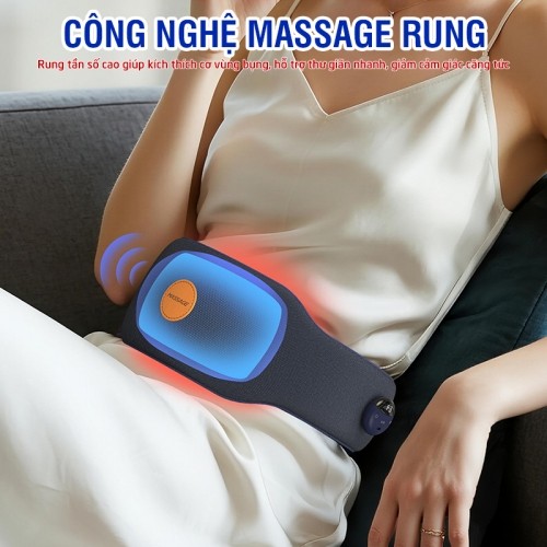 Đai massage bụng rung nóng Puli PL-518 công nghệ rung