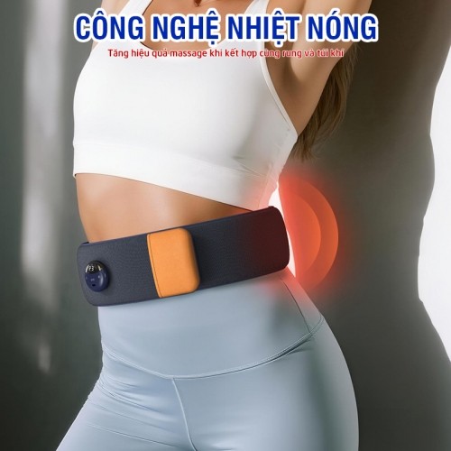 Đai massage bụng rung nóng Puli PL-518 công nghệ nhiệt nóng