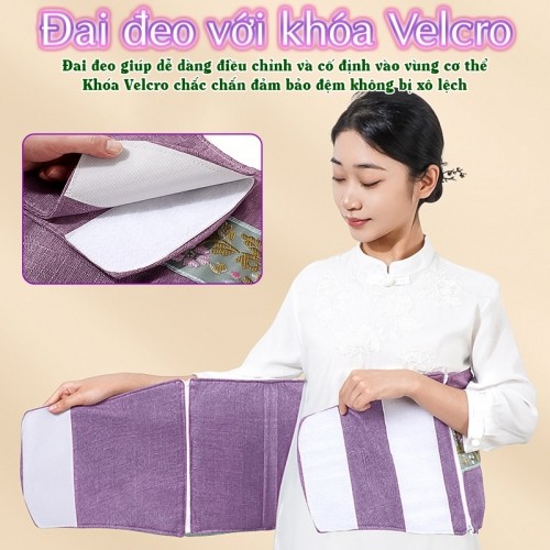 Đệm nhiệt nóng toàn thân khóa dan velcro Nikio NK-202