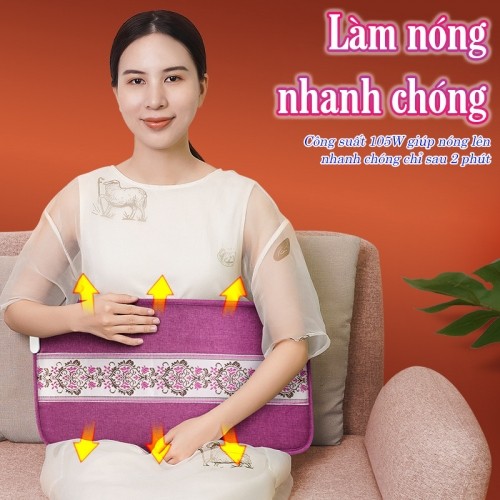 Đệm nhiệt nóng toàn thân làm nóng trong 2 phút Nikio NK-201