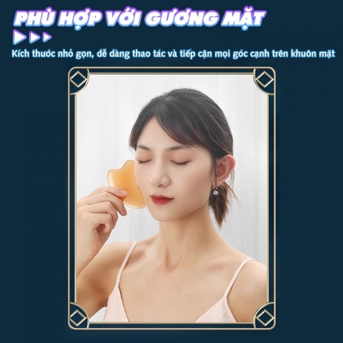 Dụng cụ massage nâng cơ mặt phù hợp với gương mặt Nikio NK-03C1