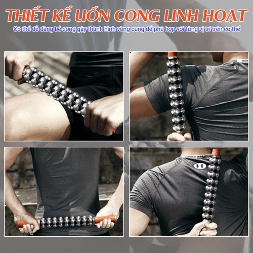 Gậy massage giãn cơ toàn thân thiết kế uốn cong