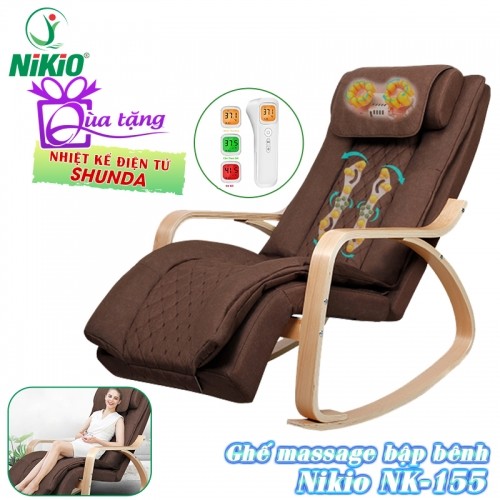 Ghế đệm massage cổ vay gáy và toàn thân, ghế bập bênh thư giãn đa năng Nikio NK-155