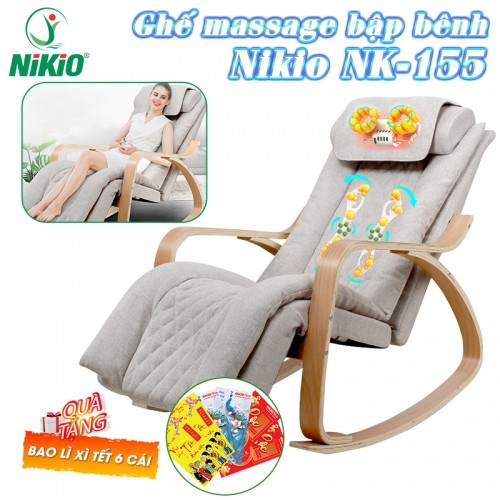 Ghế massage toàn thân bập bênh thư giãn Nikio NK-155