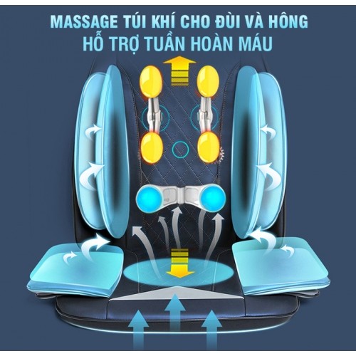 Ghế đệm massage ô tô Nikio NK-181-01