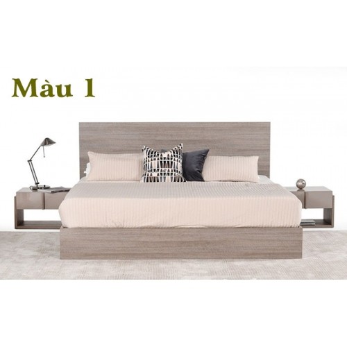 Giường ngủ đơn gỗ công nghiệp MDF 1m4 x 2m