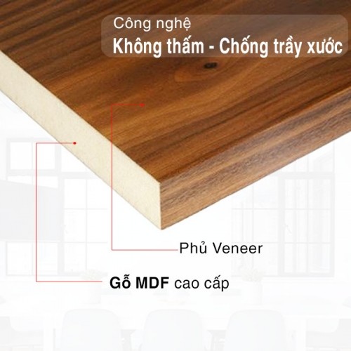 Giường đơn gỗ công nghiệp MDF có 2 ngăn kéo