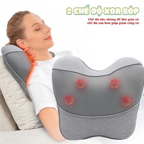Gối massage lưng cổ vai gáy 2 chế độ Booster ST-1203