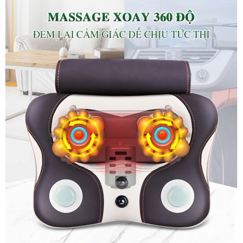 Gối massage cổ vai gáy Nikio NK-136DC