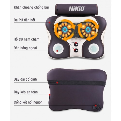 Máy massage lưng cổ vai gáy Nikio NK-136DC