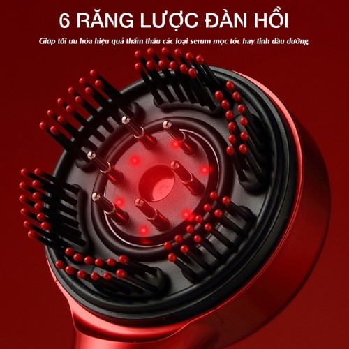 Lược massage đầu Nikio NK-112 6 răng lược