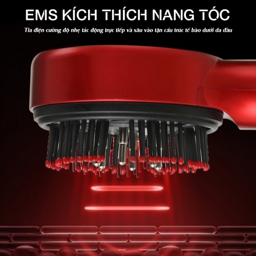 Lược massage đầu Nikio NK-112 công nghệ EMS