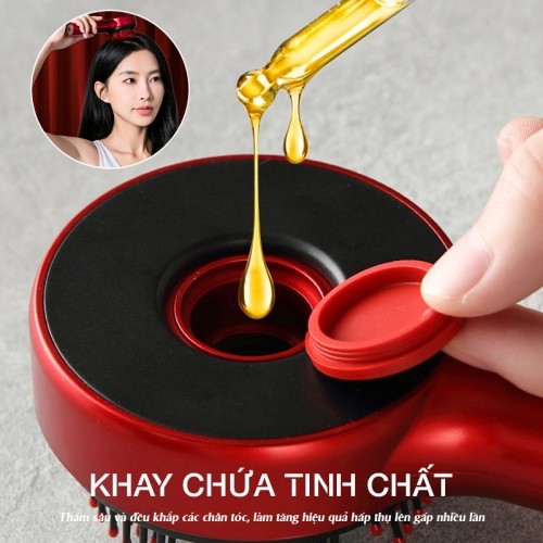 Lược massage đầu Nikio NK-112 khay chứa tinh chất
