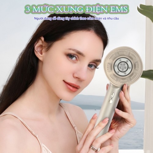 Lược massage đầu Nikio NK-112 3 mức EMS