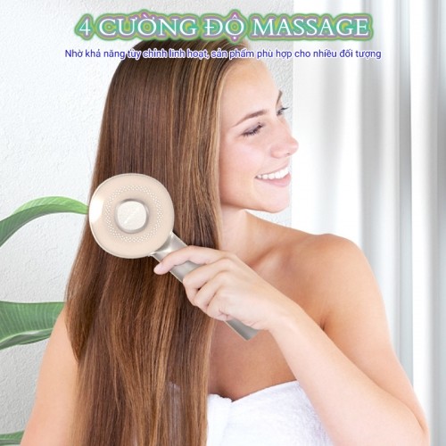Lược massage đầu Nikio NK-112 4 cường độ massage