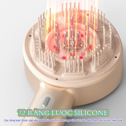 Lược massage đầu Nikio NK-112 72 răng lược silicone