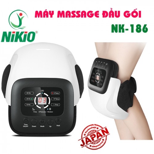 Máy massage khớp gối Nhật Bản Nikio NK-186 - Rung nóng, xung điện kết hợp áp suất khí