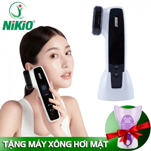 Máy nâng cơ mặt và điện di tinh chất nóng lạnh Nikio NK-128 - Dòng massage chuyên sâu