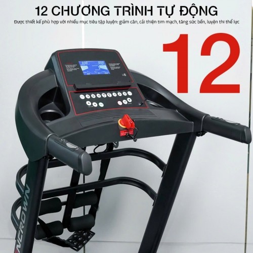 Máy chạy bộ 12 chương trình tập luyện Queen Crown QS592
