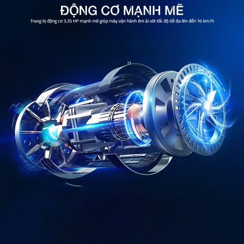 Máy chạy bộ động cơ mạnh mẽ Queen Crown QS592