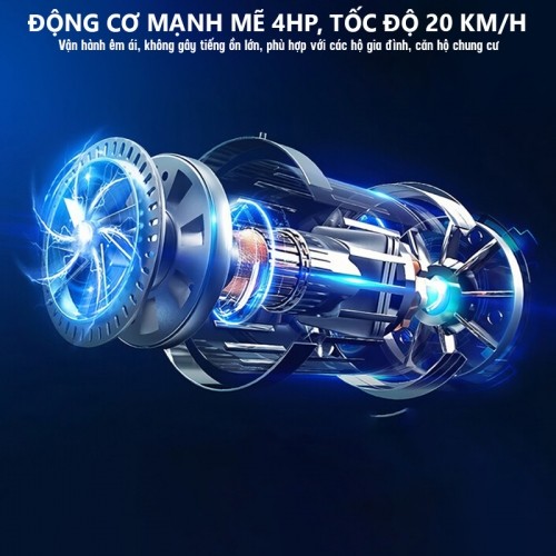 Máy chạy bộ động cơ mạnh mẽ Queen Crown QS 680