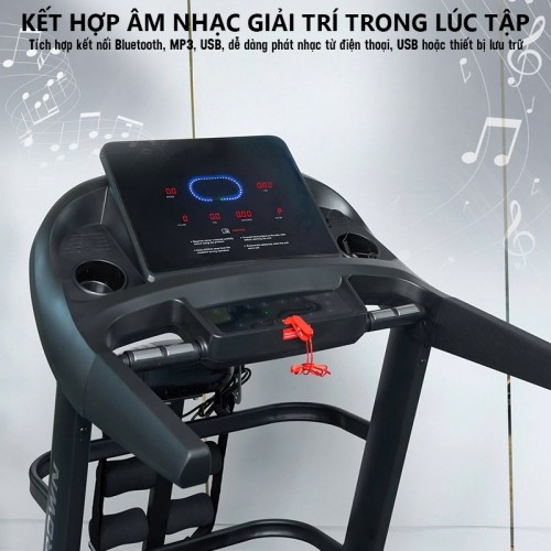 Máy chạy bộ kết hợp âm nhạc Queen Crown QS 680