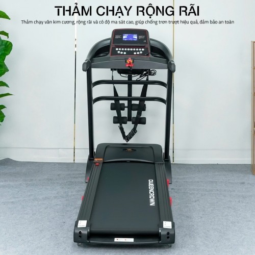 Máy chạy bộ thảm chạy rộng rãi Queen Crown QS592