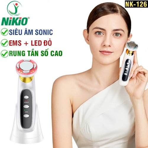 Máy masage điện di tinh chất, nâng cơ mặt Nikio NK-126