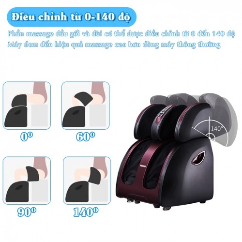 Máy massage bàn chân, bắp chân và đùi tùy chỉnh 0 đến 140 độ Nikio NK-289