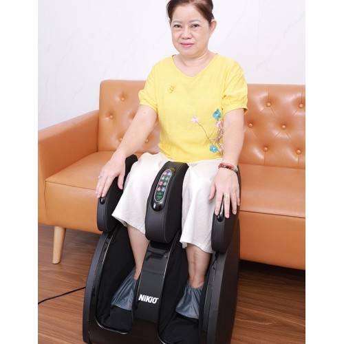 Máy massage bàn chân, bắp chân và đùi con lăn 4D bấm huyệt Nikio NK-289