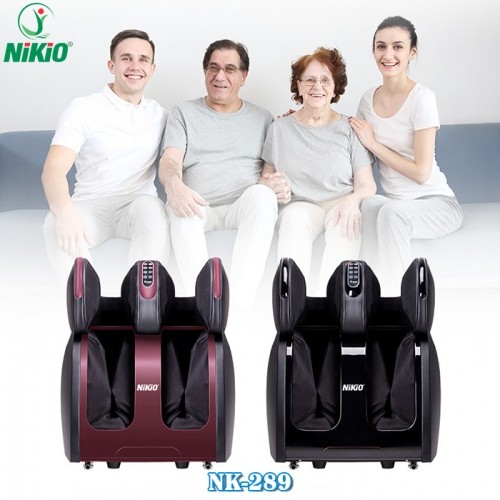 Máy massage bàn chân, bắp chân và đùi con lăn 4D bấm huyệt Nikio NK-289