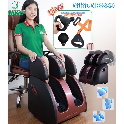 Máy massage chân 4D Nikio NK-289 - Mát xa lòng bàn chân, bắp chân và đùi