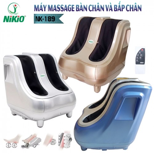 Máy massage bàn chân và bắp chân 4D Nhật Bản Nikio NK-189, có remote