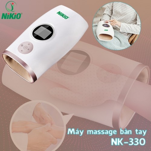 Máy massage bàn tay pin sạc Nikio NK-330 - Giảm đau nhức mỏi, tê tay