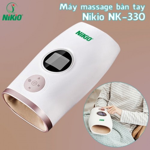 Máy massage bàn tay Nikio NK-330 pin sạc - Hỗ trợ gảm đau nhức mỏi, tê tay