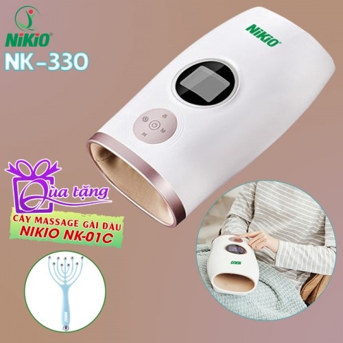 Máy massage bàn tay Nikio NK-330 pin sạc - Giảm đau nhức mỏi, tê tay